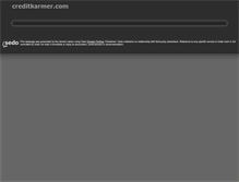 Tablet Screenshot of creditkarmer.com